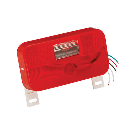 DRAW-TITE TAILLIGHT SURFACE MOUNT #92 RED WITH BACKUP & LICENSE BRACKET WITH WHI 30-92-004